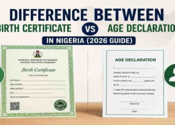Birth certificate and Age Declaration