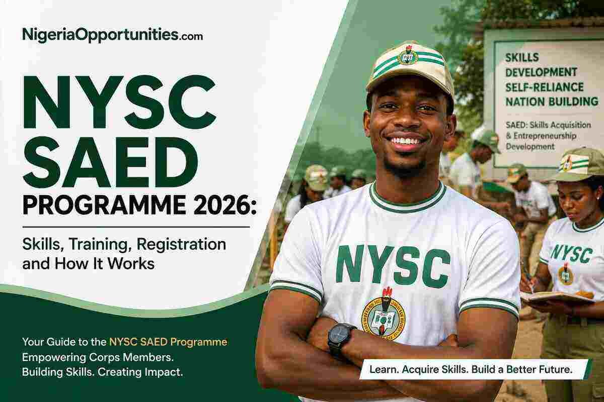NYSC SAED Programme 2026