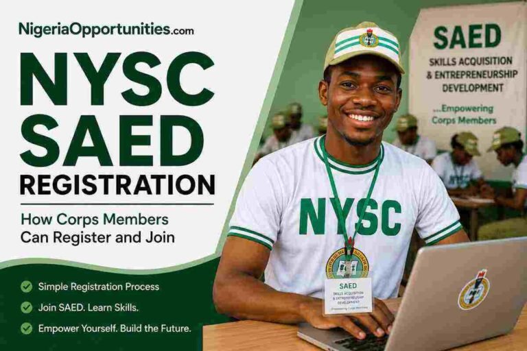 NYSC SAED Registration