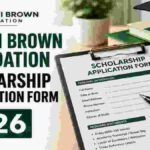 Nifemi Brown Foundation Scholarship Application Form