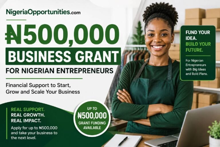 ₦500,000 Business Grant for Nigerian Entrepreneurs 2026