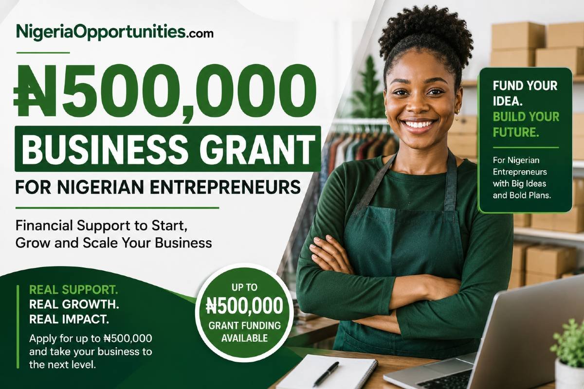 ₦500,000 Business Grant for Nigerian Entrepreneurs 2026