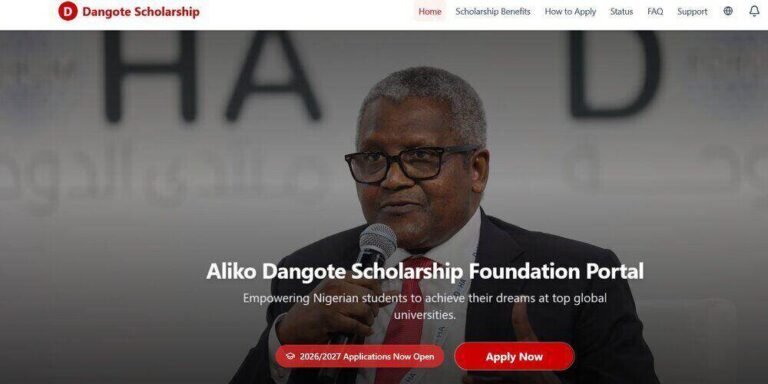 Aliko Dangote Foundation Scholarship 2026