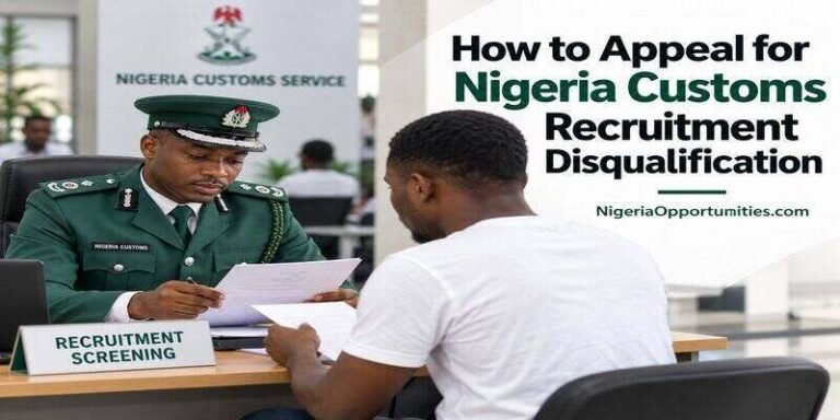 How to Appeal Nigeria Customs Recruitment Disqualification in 2026