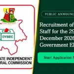 OYSIEC Ad Hoc Staff Recruitment 2026